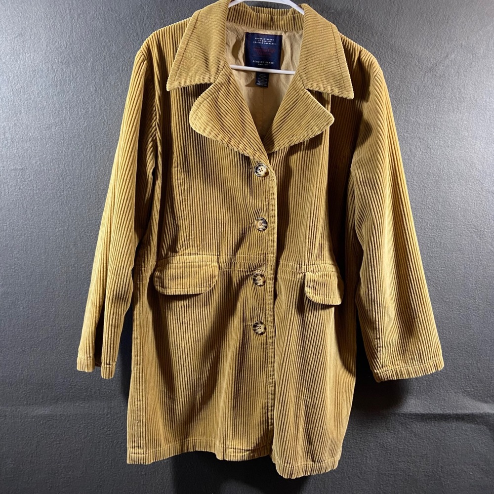 vtg American Eagle Corduroy barn chore Jacket Coat camel Cotton XL heritage